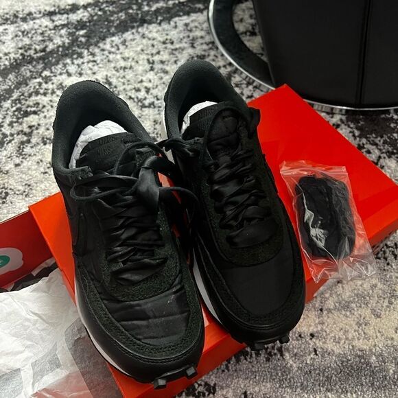 Sacai x Nike LD Waffle Black Nylon - Picture 3 of 11